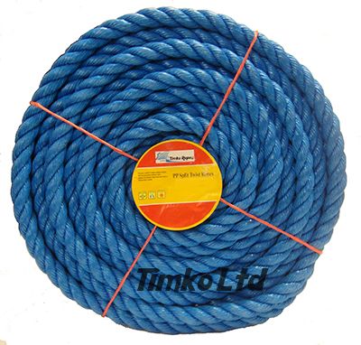 Polypropylene rope - 6mm Dia Blue x 50m Mini Coil